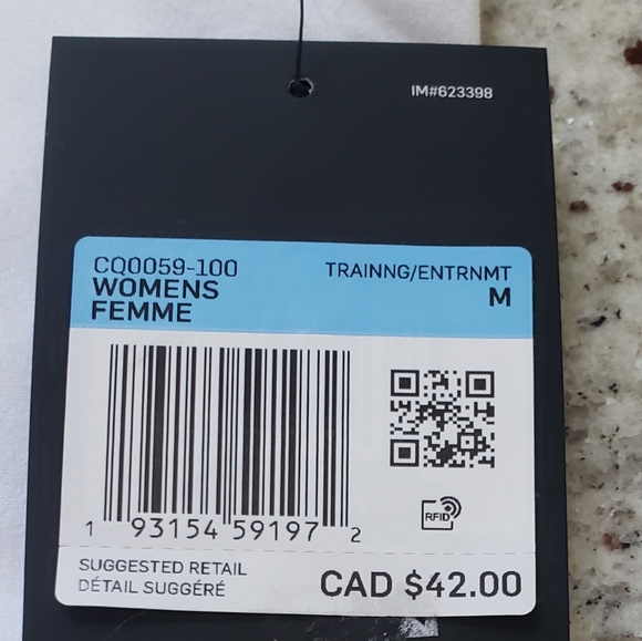 New Nike Dri Fit white training tank Top. Medium. - Picture 3 of 5